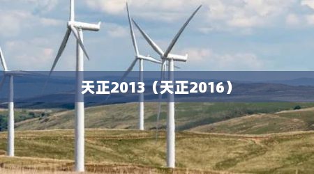 天正2013（天正2016）