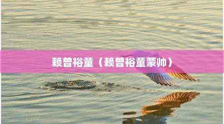 赖曾裕童（赖曾裕童蒙帅）