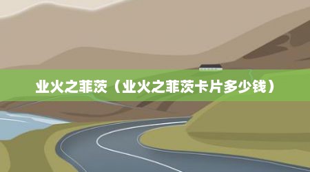 业火之菲茨（业火之菲茨卡片多少钱）
