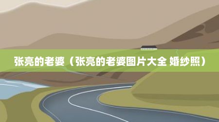 张亮的老婆（张亮的老婆图片大全 婚纱照）