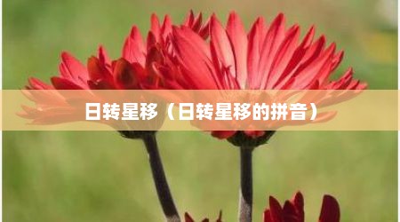 日转星移（日转星移的拼音）