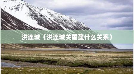 洪连城（洪连城关雪盈什么关系）