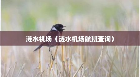 涟水机场（涟水机场航班查询）