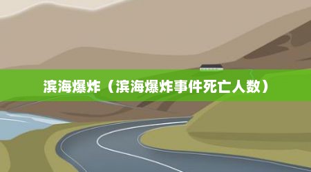 滨海爆炸（滨海爆炸事件死亡人数）