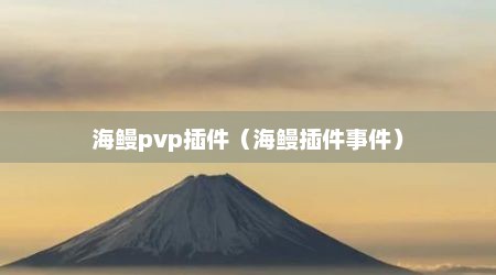 海鳗pvp插件（海鳗插件事件）
