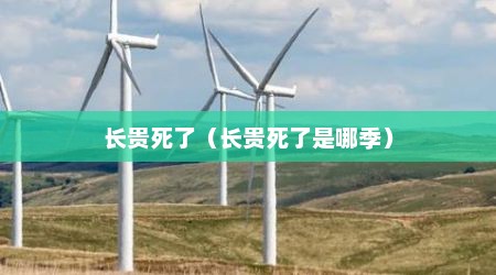 长贵死了（长贵死了是哪季）