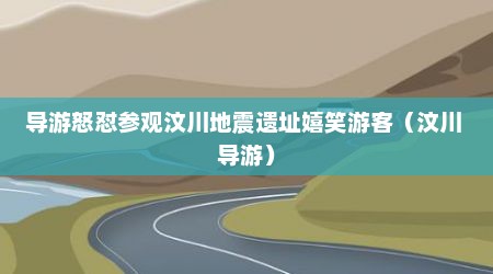 导游怒怼参观汶川地震遗址嬉笑游客（汶川 导游）