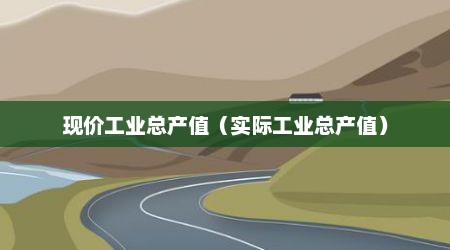 现价工业总产值（实际工业总产值）