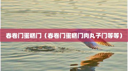 春卷门蛋糕门（春卷门蛋糕门肉丸子门等等）