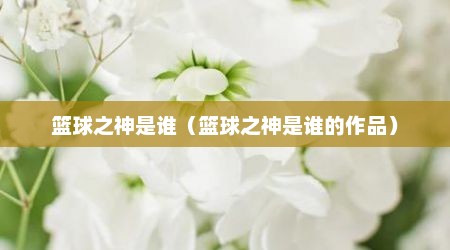 篮球之神是谁（篮球之神是谁的作品）