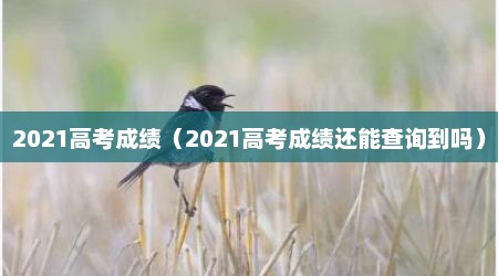 2021高考成绩（2021高考成绩还能查询到吗）