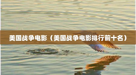 美国战争电影（美国战争电影排行前十名）